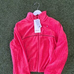 Court Rival Velvet Terry Tennis Jacket - Lulu Red/Dark Sport Red